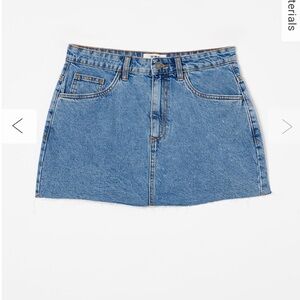Cotton on denim skirt